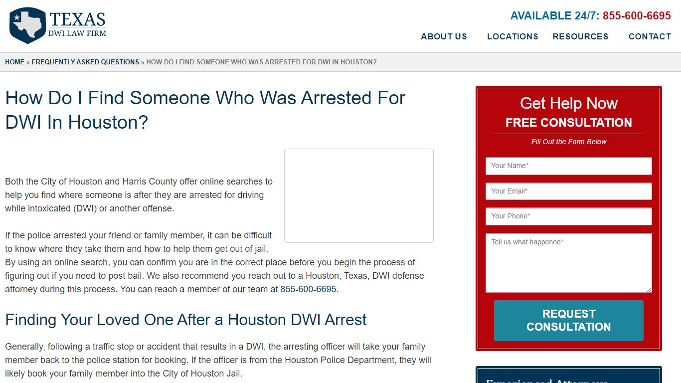 How Do I Find Someone Who Was Arrested For DWI In Houston?
